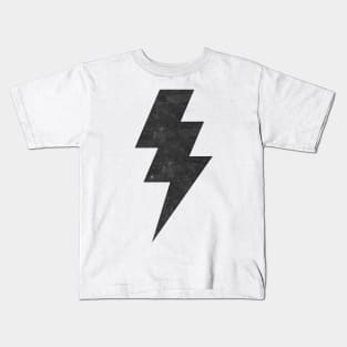 Lightning Bolt black Kids T-Shirt